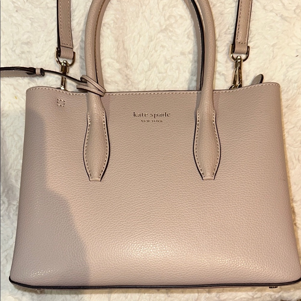 Kate Spade Cream Satchel with Ergonomic Handles